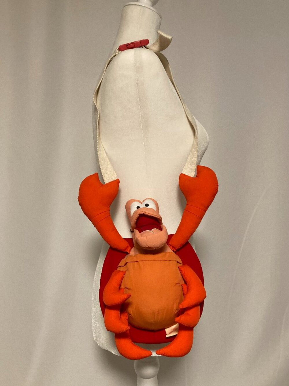 Zara x Disney Little Mermaid Sebastian Crab Crossbody Bag Plush Adjustable Strap